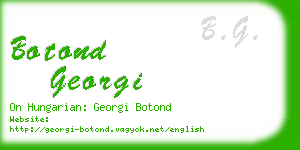 botond georgi business card